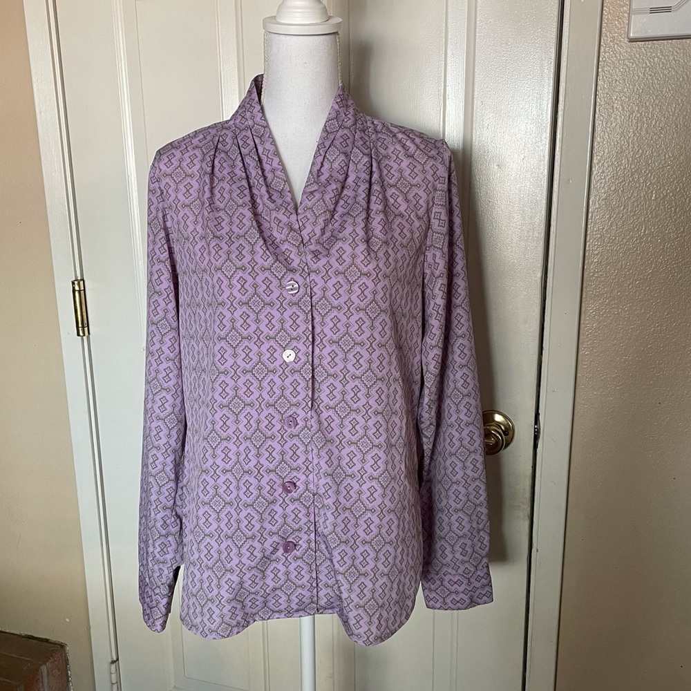 Pendleton Tribal Print Button Blouse - image 1